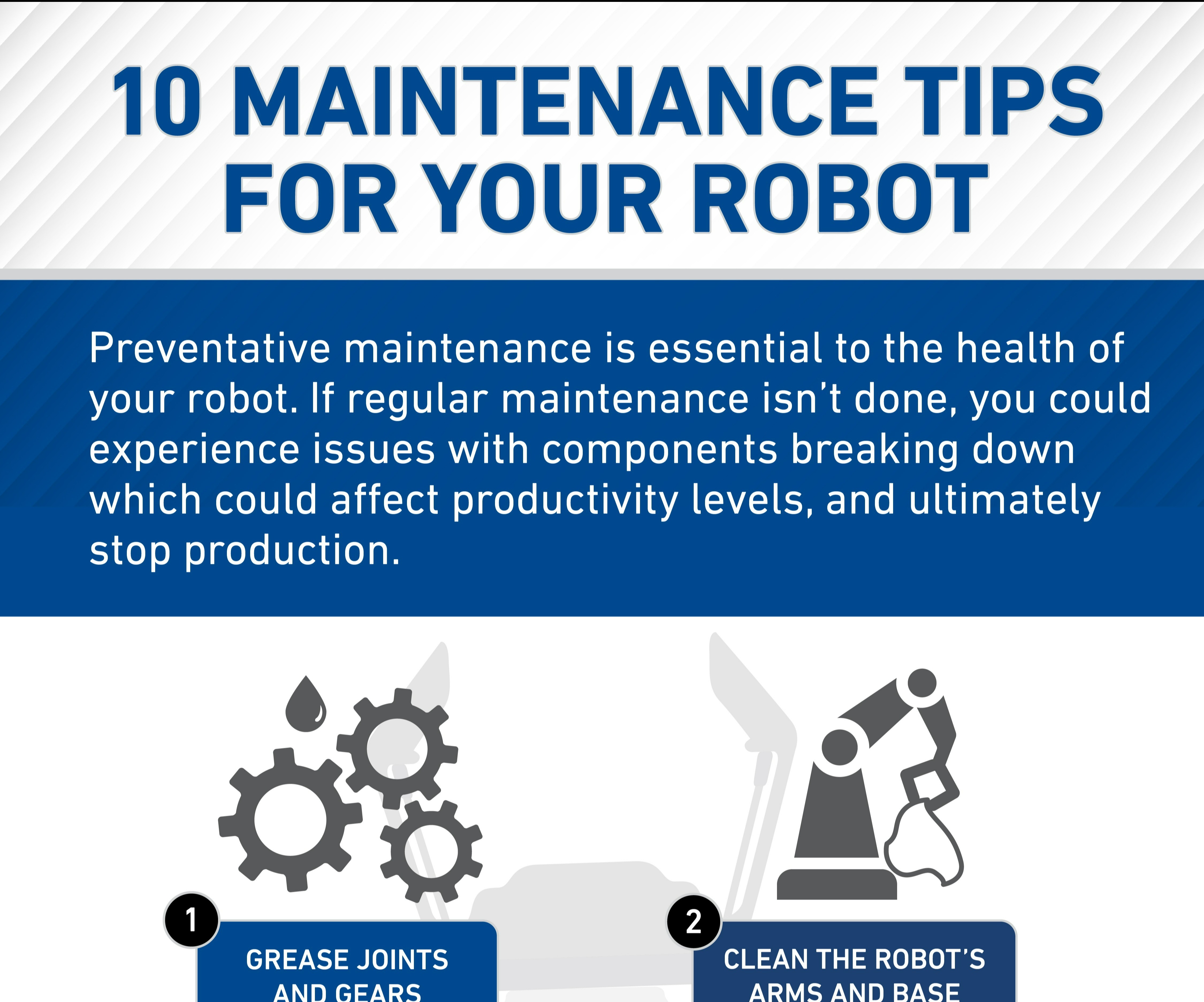 Robot maintenance tips