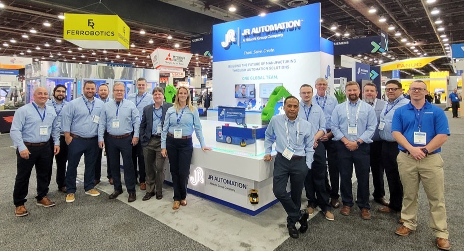 JR Automation team at tradeshow booth